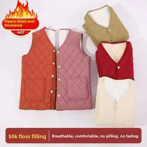 Autumn Winter New Worsted <strong>Knitted</strong> Waterproof 3D Embroidery Button V-Neck Casual <strong>Waistcoat</strong> Middle-Aged Elderly <strong>Women</strong> Fragrant - Product Image 6