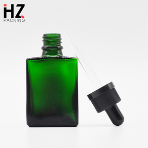 30ml hổ phách nâu vuông phẳng hình chữ nhật chăm sóc da dầu Chai nhỏ giọt mỹ phẩm mặt tóc huyết thanh phun bơm chai - Product Image 2