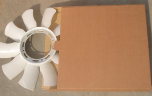 ME015754 ME015740ใบมีดพัดลมระบายความร้อนของเครื่องยนต์สำหรับมิตซูบิชิสำหรับรถยนต์ Fuso Canter FE FE211 3A6102 4D31T 8ใบมีด410มม. พร้อมใบมีด6ใบ - Product Image 6