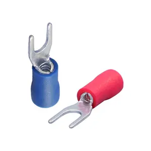 factory direct sell different colors y type insulated spade fork terminals