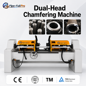 Máquina Biseladora Industrial de Doble Cara para Biselado Simultáneo de Tubos Ovalados en Sillas de Oficina de Alta Gama - Product Image 1