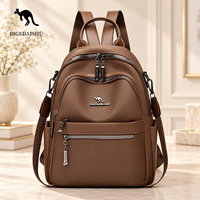 Sac à dos pour femme en cuir PU avec poches avant à double fermeture éclair et poignée supérieure, vente en gros OEM ODM, lot de 10 pièces