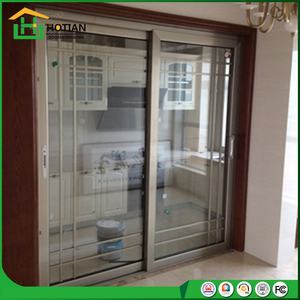 Puerta corredera negra de vidrio doble para casa, perfil americano 2,0, alta calidad - Product Image 3