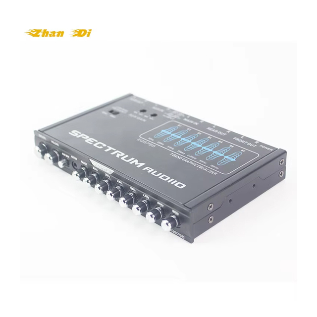 Factory Direct 7-Band Graphic Equalizer High Fidelity 12V Car Pre-Amplifier with Subwoofer Frequency 1-Year Warranty