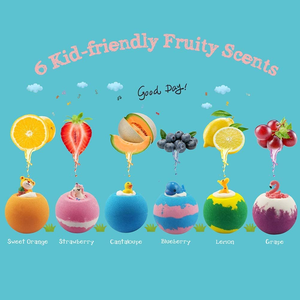 Bombe de bain moussante ronde artisanale végane et biologique pour enfants, avec jouet surprise à l'intérieur, OEM/ODM - Product Image 2