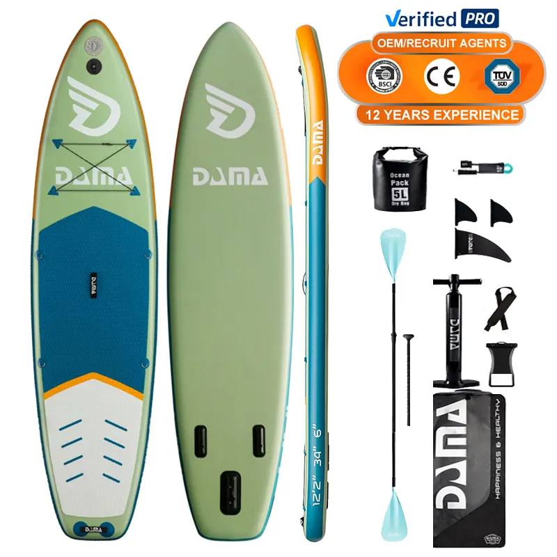 DAMA 2024 neues Paddleboard aufblasbar mit allem Zubehör Stand-Paddle-Board Sup-Surf-Paddle-Board