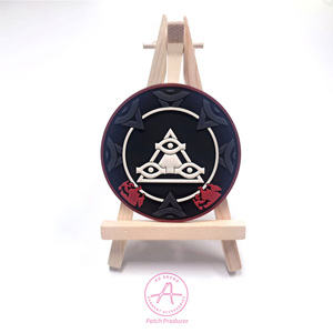 Rubber PVC <strong>Patch</strong> Custom <strong>Patches</strong> With 3M Bcaking Factory Low MOQ Fashion Designs Rubber 3D <strong>Patch</strong> Hook and Loop - Product Image 2