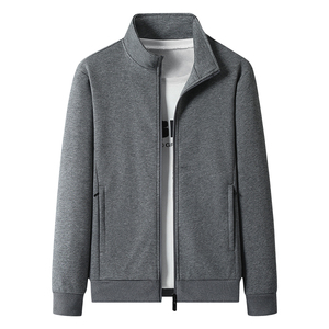 2026 High Quality Eco-Friendly Worsted Fabric Jacket 250g-300g <b>Weight</b> <b>Stand</b> Collar Zipper Closure Casual Style Men - Product Image 5