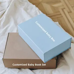 OVO 사용자 정의 인쇄 맞춤형 풀 컬러 인쇄 아기 책 저널 아기 성장 기록 플래너 상자 포함 추억 책