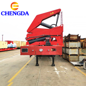 Nuevo y usado 3 ejes Mobil Truck Crane 20Ft 40 Ft Type Container Carrier Side Loader Semi Trailer para la venta - Product Image 5
