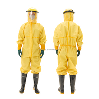 Combinaison jetable de combinaison de protection de travail non tissée microporeuse antistatique respirante avec le capot