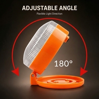 Lampe de travail LED 300LM 180 °   Projecteur LED portable magnétique super lumineux sans fil à réglage de rotation pour la réparation automobile