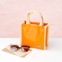 Sac à main portable imperméable à fermeture éclair en PVC personnalisable pour femme, idéal pour la vie quotidienne, les voyages et les courses