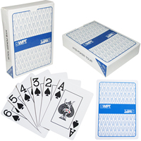 Cartes à jouer en plastique de haute qualité HYB 58*88mm Finition mate Impression offset CMYK 4C 54+1 cartes Modèle personnalisable HB080 MOQ 100