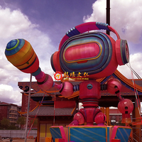 Offres hebdomadaires en plein air étanche nouvel an chinois 2024 décoratif soie tissu Robot défilé Festival lanterne pour l'affichage de noël