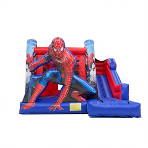 Château gonflable commercial en PVC, château gonflable Moonwalk, château gonflable combiné avec toboggan sec pour enfants et adultes - Product Image 3