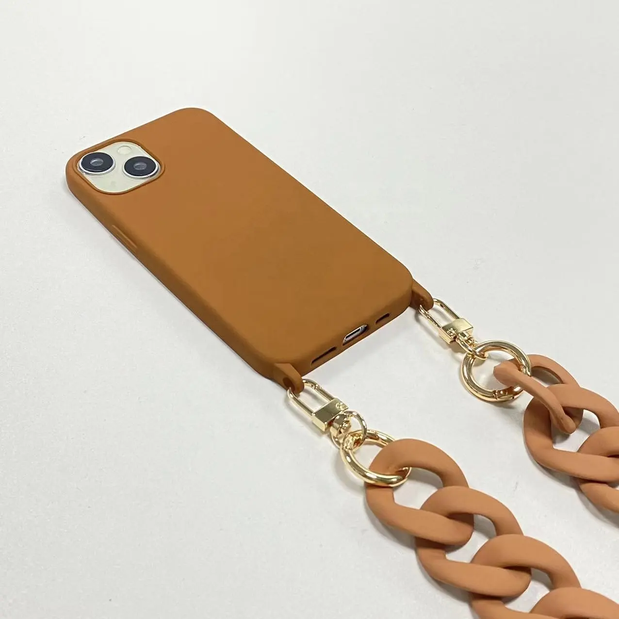 Wholesale Fashion Cell Mobile Phone Lanyard Straps Bag Straps Chain Long Chunky Acrylic Mobile Phone Chain For iphone 14 Pro 12