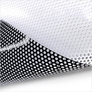 Self-Adhesive Printable PVC <strong>Vinyl</strong> Roll 120-150 Micron <strong>Micro</strong> <strong>Perforated</strong> One Way Vision Window Graphics - Product Image 3