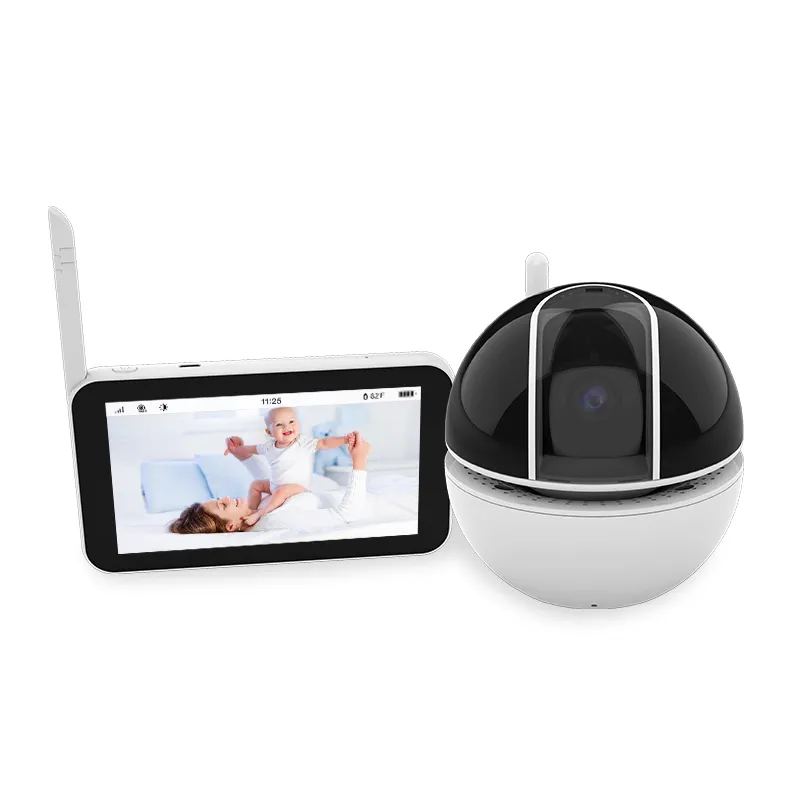 HD 1080P 5 Inch Touch Display Wireless Video Baby Phone Two-way Audio Night Vision 2022 Best Babyfoon Baby   Pet Monitor Camera