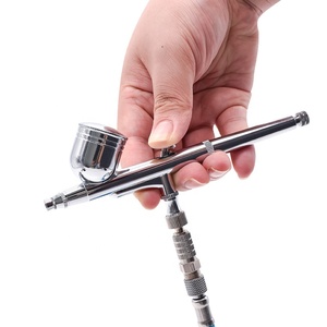 130k hành động kép Airbrush thiết lập cho móng tay nghệ thuật hình xăm Mô hình sơn và màu trọng lực thức ăn phun súng cho bánh trang trí - Product Image 5