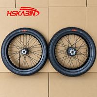 Roue Supermoto HSKABIN noire CST pour mise à niveau de moto électrique Surron Light Bee, 17 pouces, pneus de route 70/90-17 80/90-17