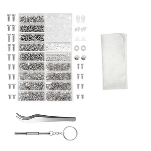 Juego de gafas tornillo anteojos tornillo repuestos gafas de sol tornillos para gafas máquina accesorio pieza pinzas destornillador - Product Image 1