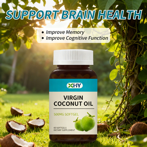 Cápsulas de Aceite de <span class=keywords><strong>Coco</strong></span> Virgen Prensado en Frío, Puro, para la Digestión, la Piel y el Cabello, Sin OMG, MCT Extra - Product Image 3