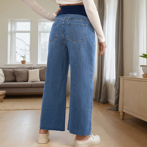 Pantalones de Maternidad Ajustables de Cintura Alta para Mujeres Embarazadas, <span class=keywords><strong>Ropa</strong></span> de Maternidad Cómoda al por Mayor para Mujeres Embarazadas - Product Image 4