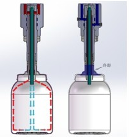 Machine de soufflage automatique à injection monostade <span class=keywords><strong>Leshan</strong></span> d'occasion 20L PP - Product Image 5