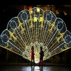 Christmas Peacock Motif Light Outdoor LED Animal Decoration For <b>Garden</b> Landscape Display - Product Image 1