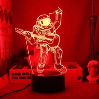 Lampe LED RGB en lévitation magnétique, lampe d'atmosphère d'astronaute, lampe de Table