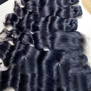 Cheveux vietnamiens bruts non transformés 100% à cuticules alignées cheveux vietnamiens cambodgiens à cuticules alignées cheveux ondulés naturels humains - Product Image 1