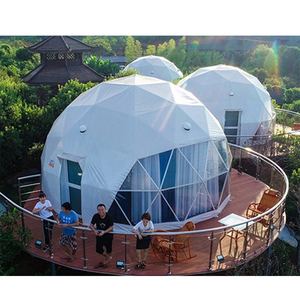Tentes de <span class=keywords><strong>camping</strong></span> de luxe rétractables 5m/6m/8m pour l'extérieur, tente dôme avec mobilier - Product Image 1