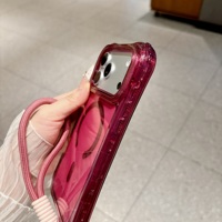 Coque transparente magnétique 3-en-1 en TPU+PC pour iPhone 12 13 14 15 16 17 18 Pro Max avec chargement sans fil et dragonne antichoc