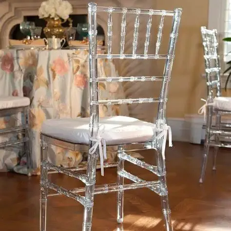 Wholesale Throne Wedding Crystal Acrylic Clear Chiavari Chair For Party