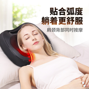 Rechargeable Waist Massager With <b>Heating</b> Function For Neck Back Hip Leg Massage PU Leather Near Square Design - Product Image 2