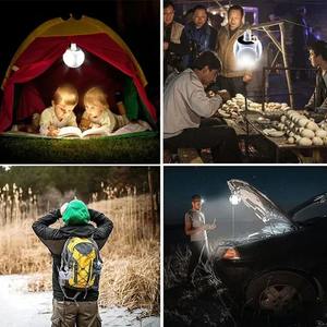 Lámpara Solar Plegable para Exteriores, Bombilla LED Recargable por USB, Linterna de Camping, Lámpara de Emergencia para Cortes de Energía - Product Image 3