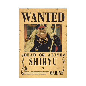 Affiche de recherche d'un personnage en une seule pièce sur papier kraft vintage, idéale pour les articles de collection d'anime en e-commerce - Product Image 2