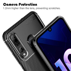 Silicone Business uomini d'affari fibra di carbonio Texture Business cassa del telefono cellulare per Huawei <span class=keywords><strong>Honor</strong></span> - Product Image 6