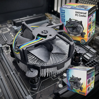 Kipas Pendingin IC Prosesor AI Aluminium Heatsink Sirip Pendingin Harga Pabrik Murah untuk Chip Intel LGA Core I3 I5 55W