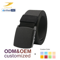 Ceinture en cuir véritable imprimée personnalisée de marque haut de gamme, ceinture en nylon polyvalente pour homme, boucle en plastique, ceinture réglable
