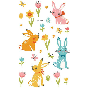 Pasqua vacanze CMYK moda all'ingrosso carino oro bambini tatuaggio temporaneo cartone animato fatato tatuaggio adesivo tatuaggio - Product Image 6