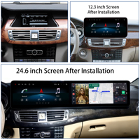Penhui para mercedes-benz pantalla doble de 24,6 pulgadas Android 13 Radio de coche REPRODUCTOR DE DVD pantalla DSP Audio Video