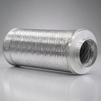 Qianjing XY-703 Silencieux acoustique flexible pour conduit, combinaison PVC/Foil d'aluminium/PET/Fibre de verre pour hôpitaux et zones de restauration - Personnalisable