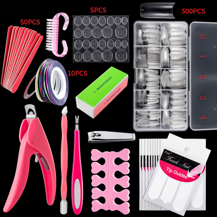 7 # Big Kit (clair Français demi ongles conseils)