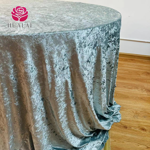 S011-Bạc, Fushia, trắng, rượu sâm banh và trắng nghiền nát nhung lanh Vòng 120 inch tiệc Khăn trải bàn - Product Image 4