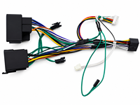 Faisceau de câblage autoradio 16 broches avec décodeur CANBUS AUX compatible avec Volkswagen, adaptateur de navigation Android pour prise large et petite