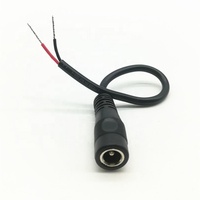 Cable de alimentación de CC para videovigilancia, extensión macho y hembra de 12V y 24V, 5521x5,5mm/2,1x5,5mm, 2,5