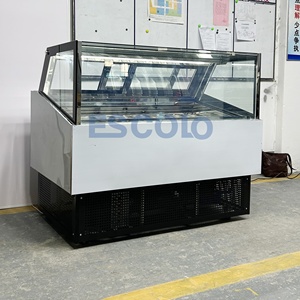 Kommerzielle Eiscreme-Vitrine Design Zwei Schiebetüren mit interner LED-Display-Beleuchtung - Product Image 2