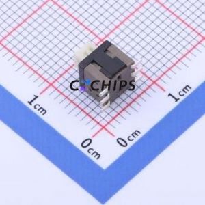 YTSPS-22E58LM Push Button Switch SMD Switch Double Pole Double Throw Self-Locking Square Plunger Vertical Mount - Product Image 2